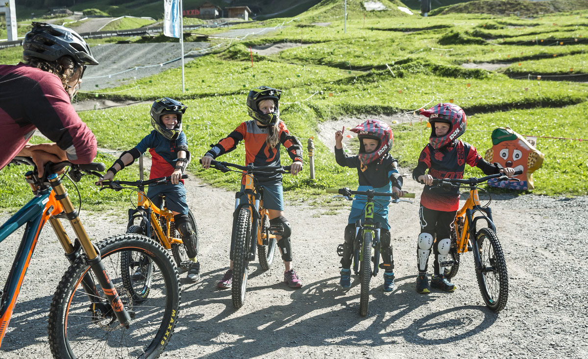 Kinderbiken im Bikepark Logang in Salzburg
