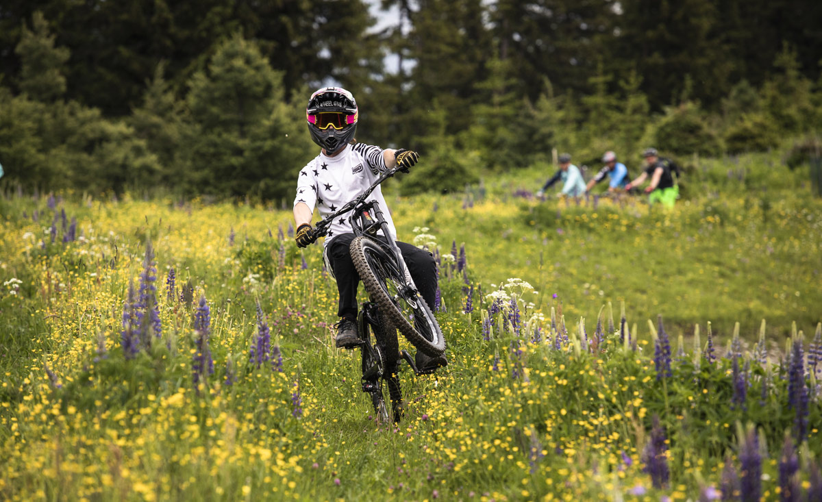 Bikepark Schladming Wheelie - copyright Roland Haschka