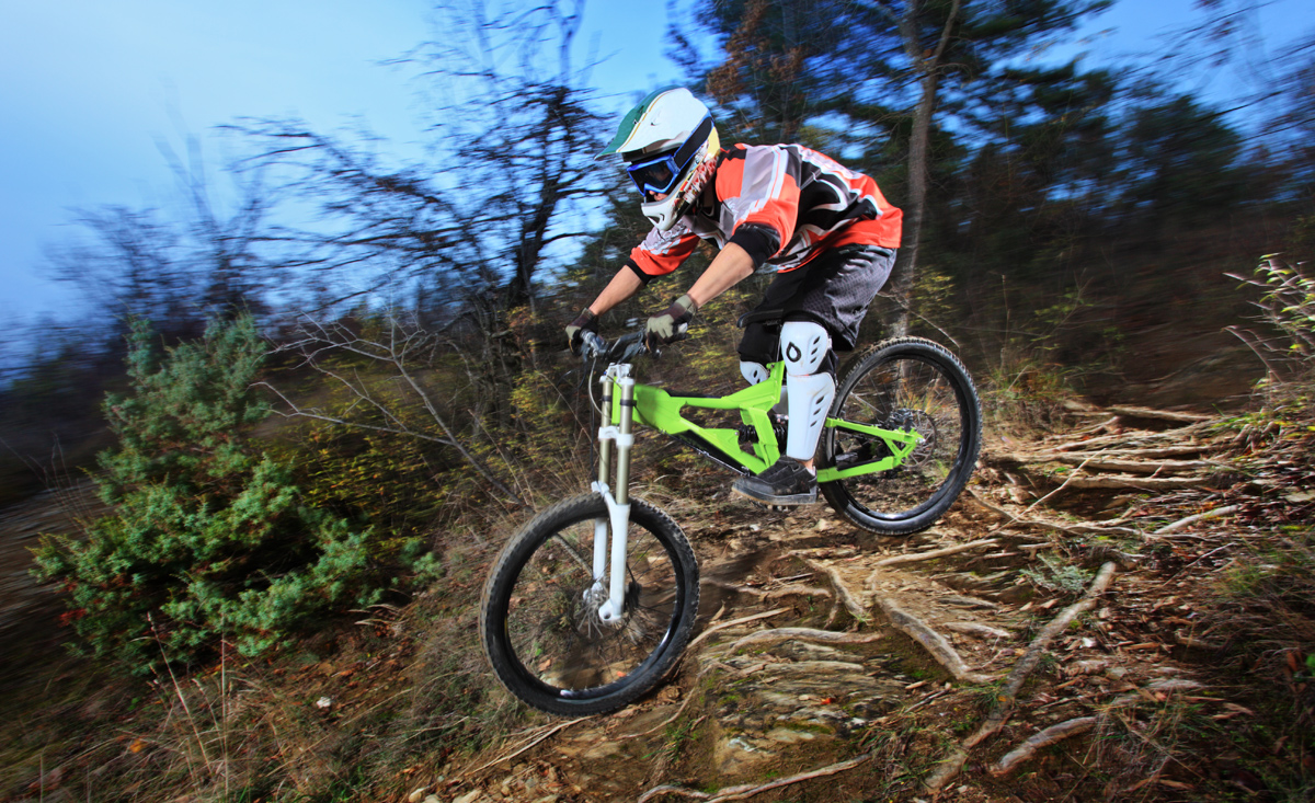 Action im Bike-Park Semmering 